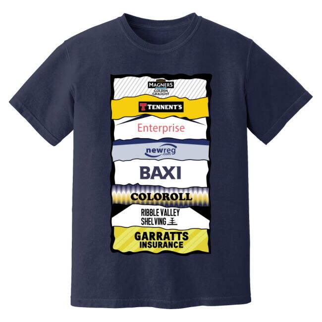 Preston Sponsor History T-Shirt - Navy