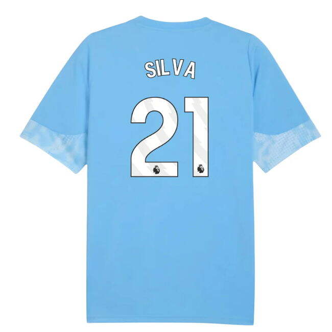 2025-2026 Man City Training Jersey (Light Blue) (Silva 21) (Fan Fav...