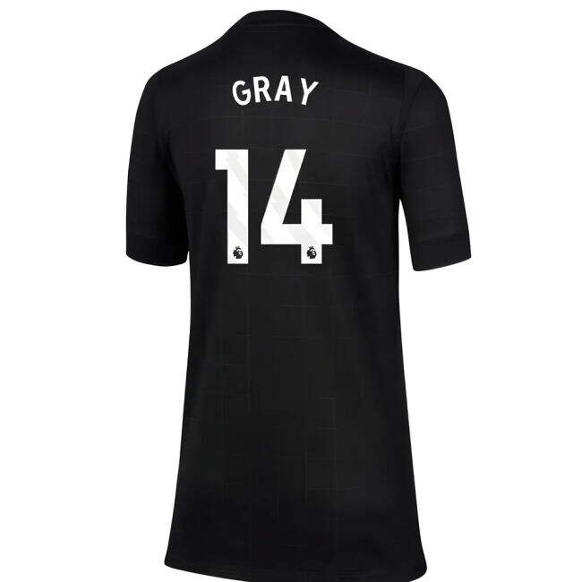Kids Updated Tottenham Away Match Shirt 2025-2026 (Gray 14)
