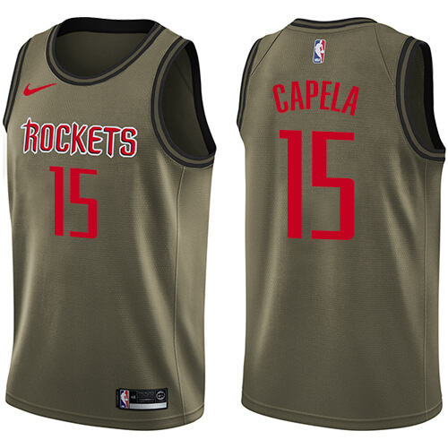 HOU Clint Capela #15 Durable 2024 Icon NBA Swingman Jersey Green
