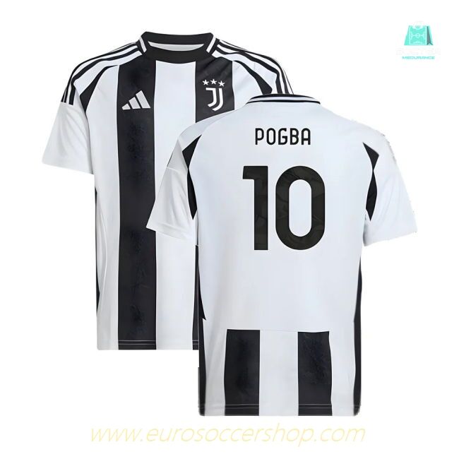 2024-2025 Juventus Home Shirt (Kids) (Pogba 10)