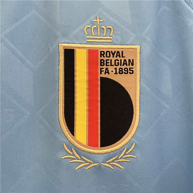 UEFA Euro 2024 Belgium Away Blue Football Shirt Soccer Jersey -