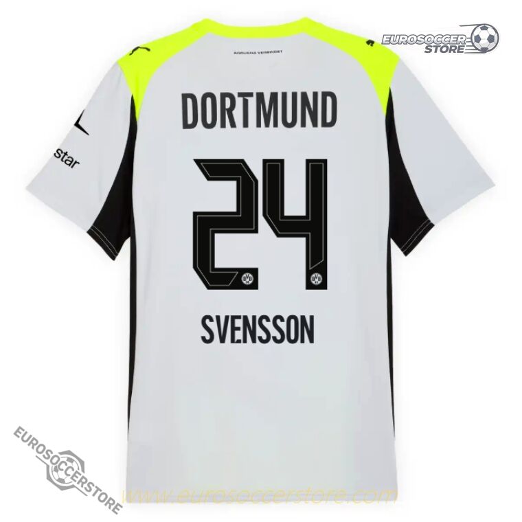 25-26 Season Borussia Dortmund Away SVENSSON 24 Football Jersey