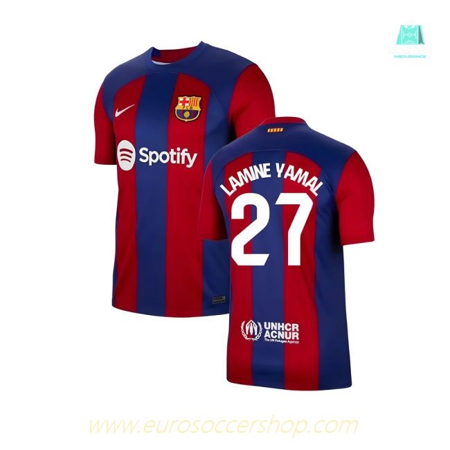2023-2024 Barcelona Home Shirt (Lamine Yamal 27)