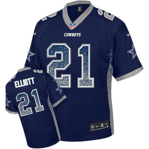 NFL Dallas Cowboys #None Navy Drift Fashion Elite Jersey game day