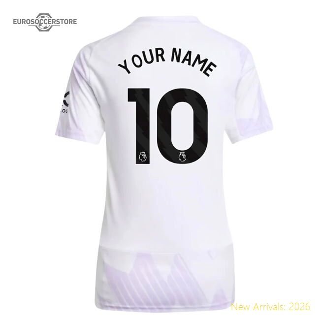Authentic 2025-2026 Man Utd Away Shirt (womens) (your Name) - Premium