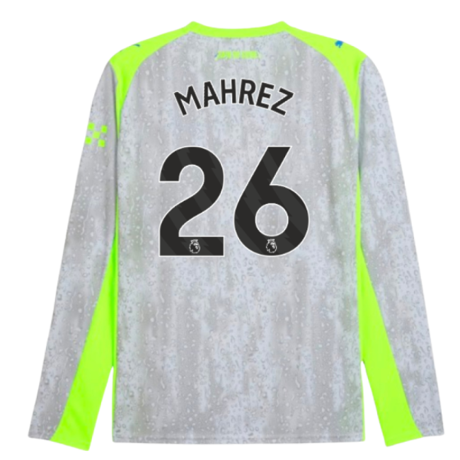 2025-2026 Man City Long Sleeve Third Shirt (Mahrez 26) - authentic ...