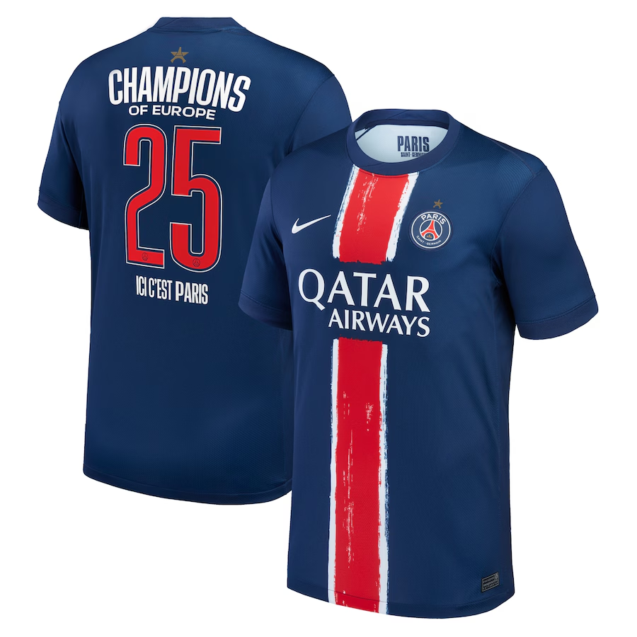 Player Verison PSG Home Soccer Jersey 2024/25 Special Edition-Champion