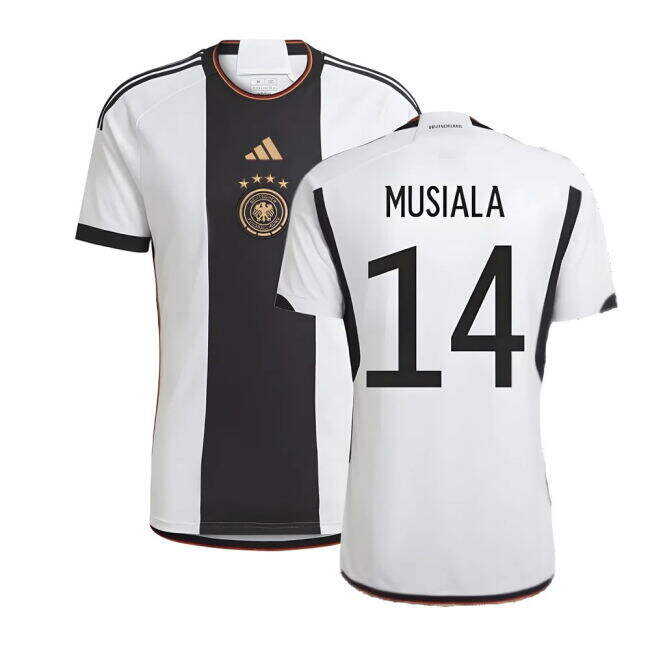 Minimalist 2022-2023 Germany Home Shirt (MUSIALA 14) Slim Fitting