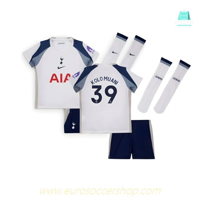 2025-2026 Tottenham Home Little Kids Mini Kit (Kolo Muani 39)