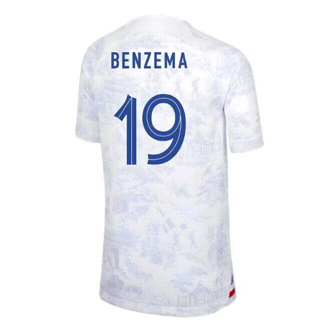 Affordable 2022-2023 France Away Shirt (Kids) (Benzema 19) From China