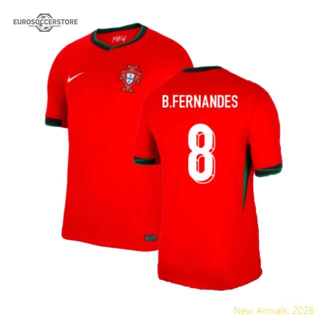 2024-25 Season Portugal Classic Home Football Shirt (b.fernandes 8