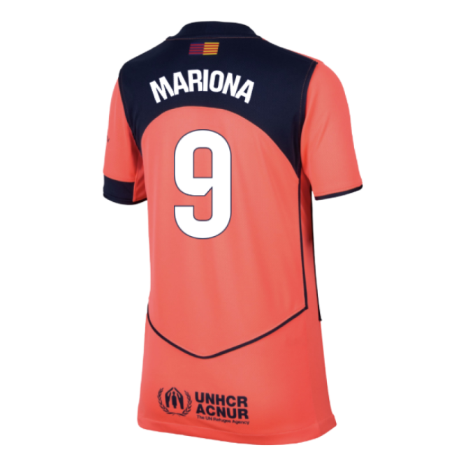 Mariona 9 Barcelona Soccer Club Unique Item Third Exclusive Kit (Kids)