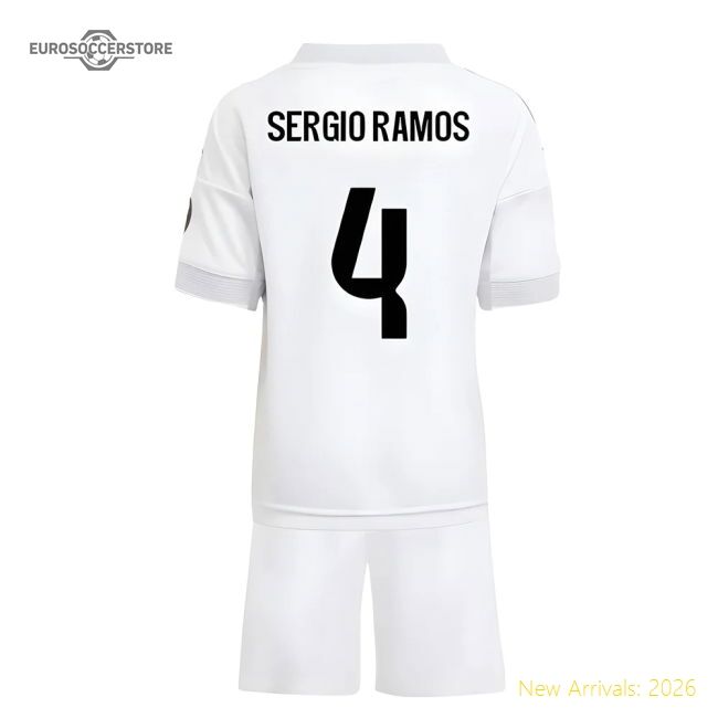 2025-2026 Real Madrid Home Mini Kit (sergio Ramos 4) - Supporter Edition
