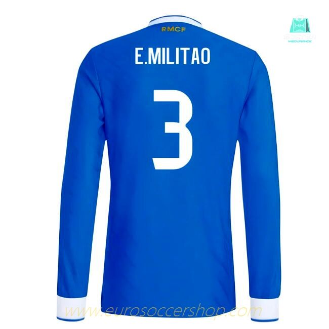 2025-2026 Real Madrid Authentic Long Sleeve Third Shirt (E.Militao 3)