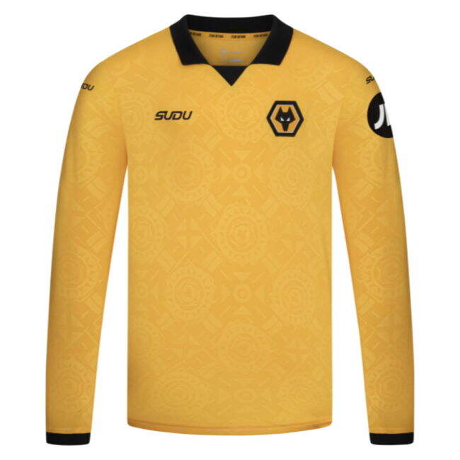 2025-2026 Wolves Long Sleeve Home Shirt - Kids (Traore 6)