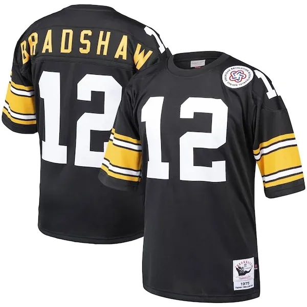 Pittsburgh Steelers Terry Bradshaw  Jersey - Black | NFL Player Jersey