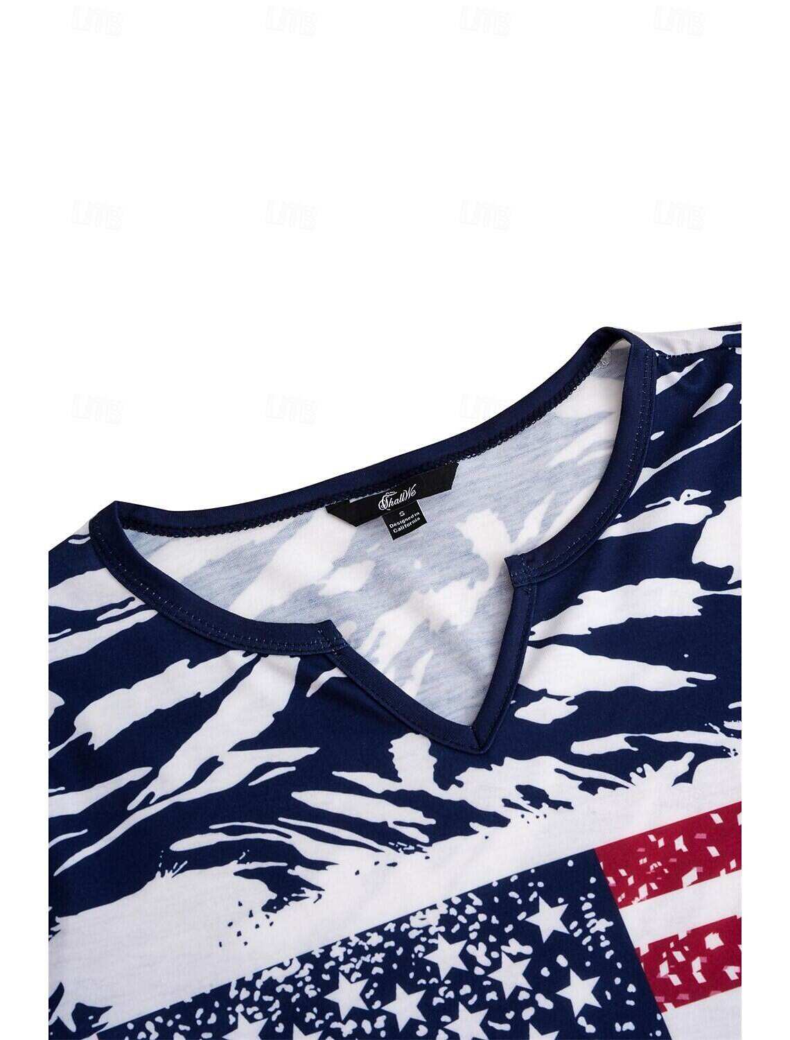 Women's Tank Top Flag Independence Day Sleeveless Sleeveless V Neck Daily Summer