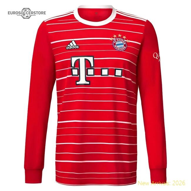 Top-grade 2022-2023 Bayern Munich Long Sleeve First Jersey