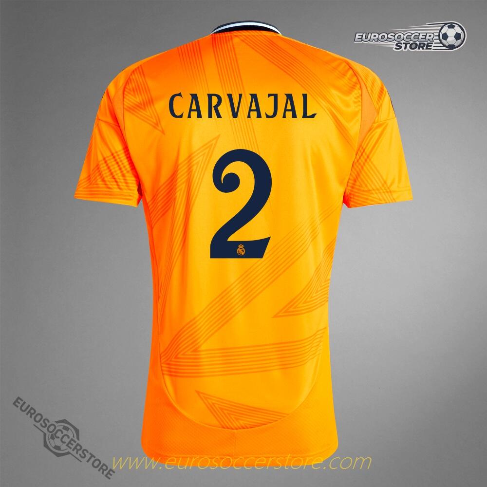 Real Madrid 24-25 Away Jersey with CARVAJAL 2 Printing