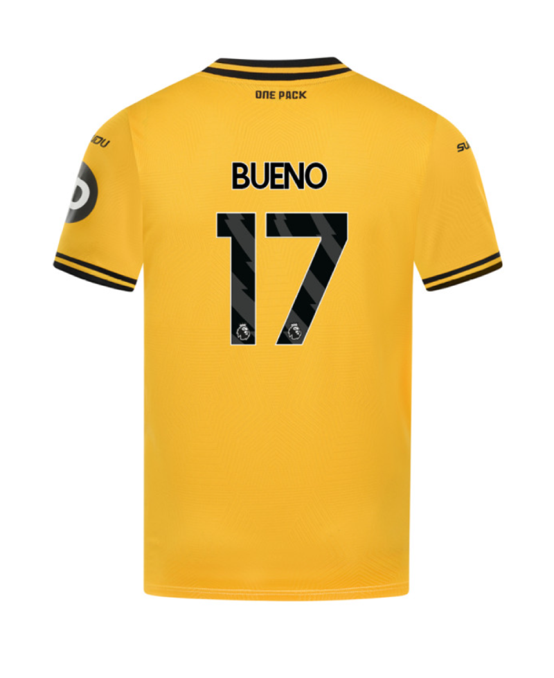 Wolverhampton Wanderers 24-25 Season Home BUENO #17 Football Jersey