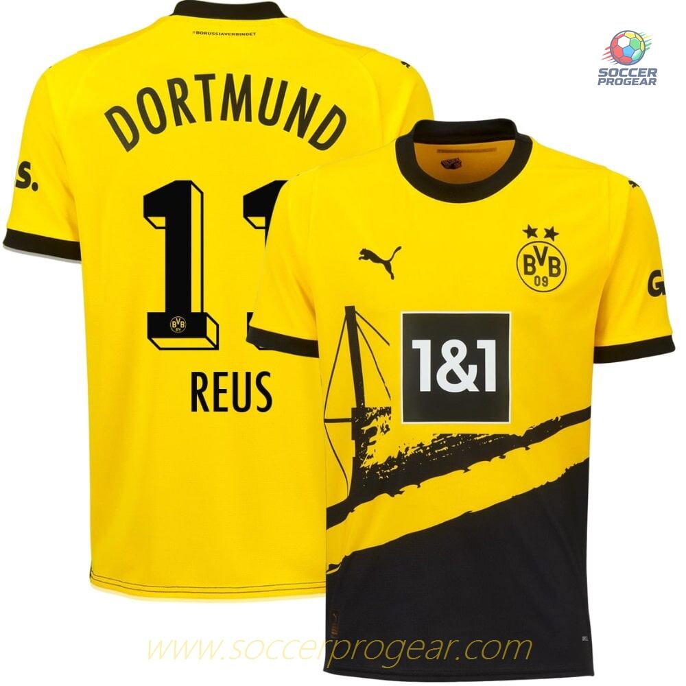 BVB Dortmund Soccer Football Shirt 2023 2024 Home Reus
