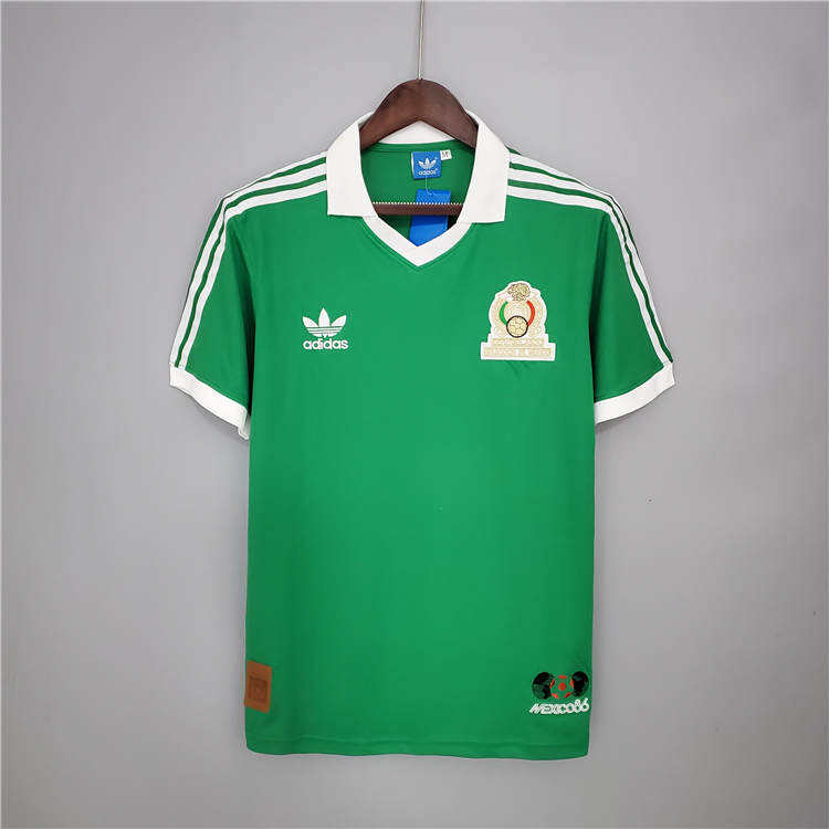 MEXICO RETRO SHIRT 1986 HOME SOCCER JERSEY FOOTBALL SHIRT - Official