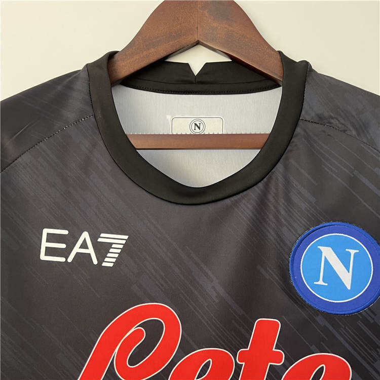 Napoli 2324 Soccer Shirt Third Black Football Shirt - Official