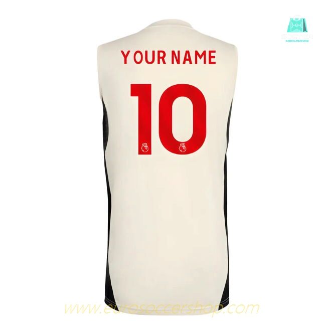 2025-2026 Liverpool Sleeveless Jersey (White) (Your Name)