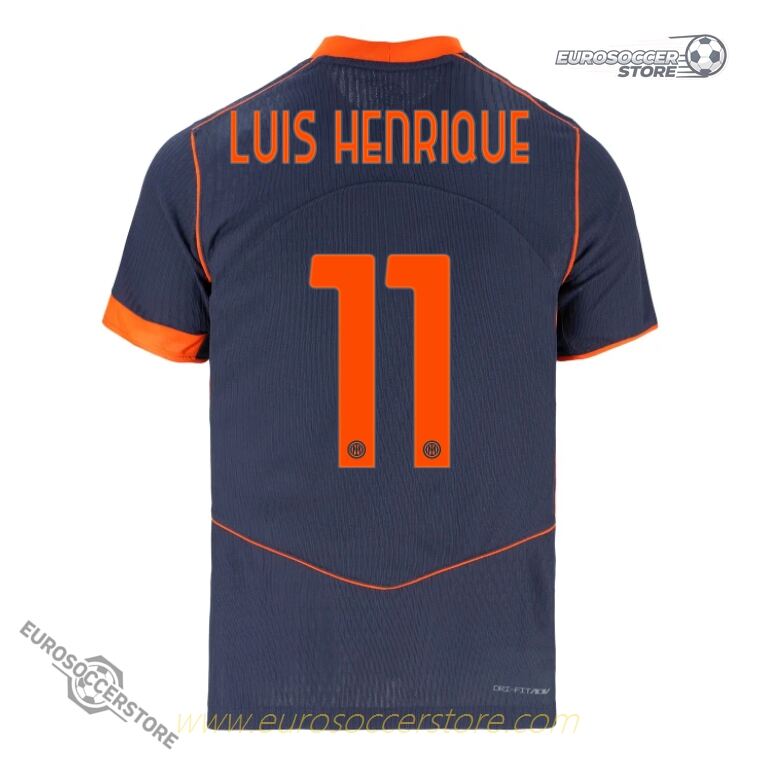 Inter Milan 25-26 Third Jersey LUIS HENRIQUE 11 (Player Version)