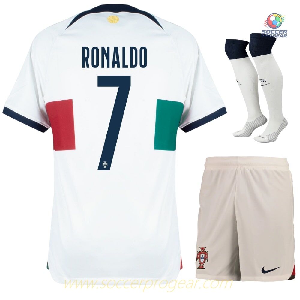 PORTUGAL Authentic AWAY WORLD CUP 2022 RONALDO KIDS JERSEY