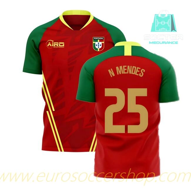 2025-26 Edition Portugal Home Genuine Concept (N.MENDES 25)