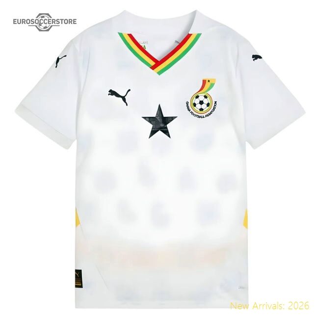 Official Ghana Kids 20242025 Home Shirt () 7years Classic