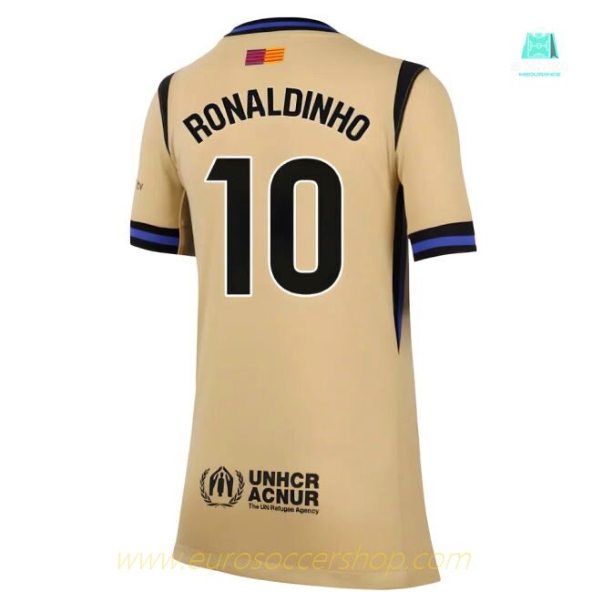 2025-2026 Barcelona Away Shirt (Kids) (Ronaldinho 10)