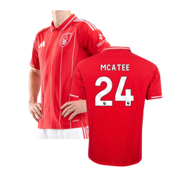 soccer jersey 2025-2026 Nottingham Forest Home Shirt (McAtee 24)