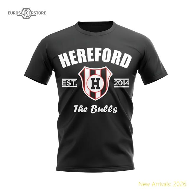 Hereford Established Football T-shirt (black) - Unbeatable Value
