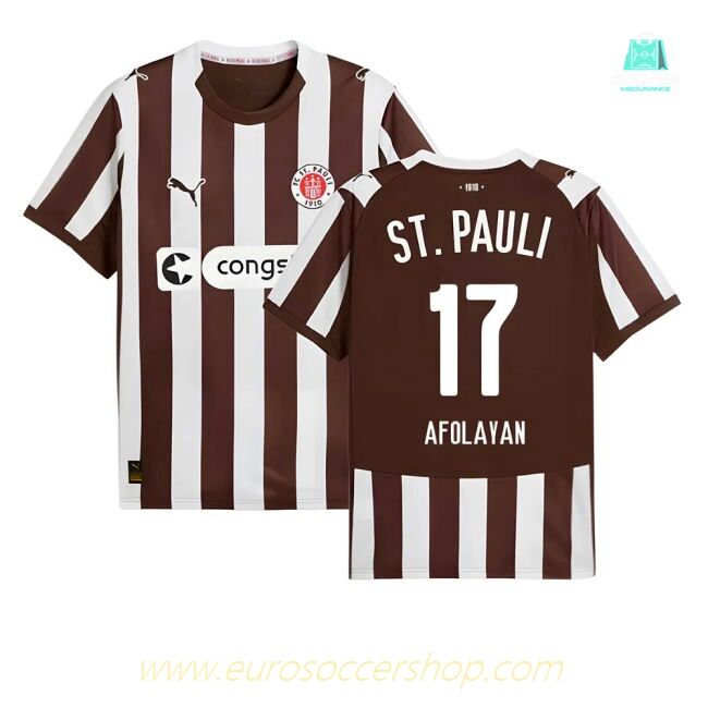 2025-2026 St Pauli Home Shirt (Afolayan 17)