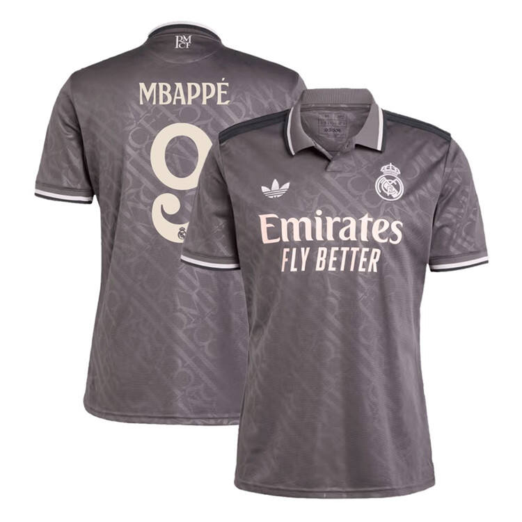 MBAPPE 9 Real Madrid 2425 Third Grey Shirt - Official Replica 21680