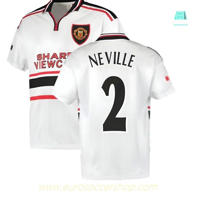 1999 Manchester United Away Football Shirt (NEVILLE 2)