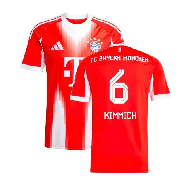 Kimmich 6 2025-2026 Bayern Munich Football Club Home Shirt