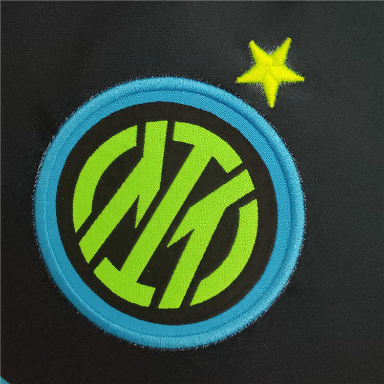 Inter Milan 21-22 Third Black Soccer Jersey Football Shirt - Official