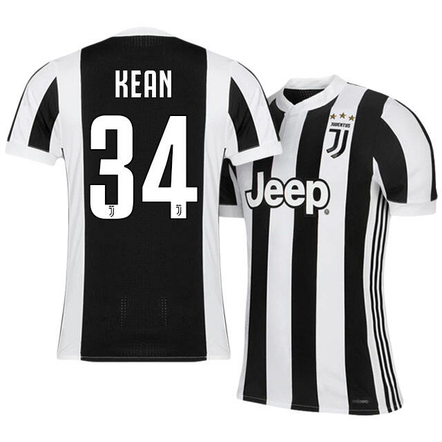 Juventus Home 201718 Moise Kean 34 Shirt - Official Replica 17975