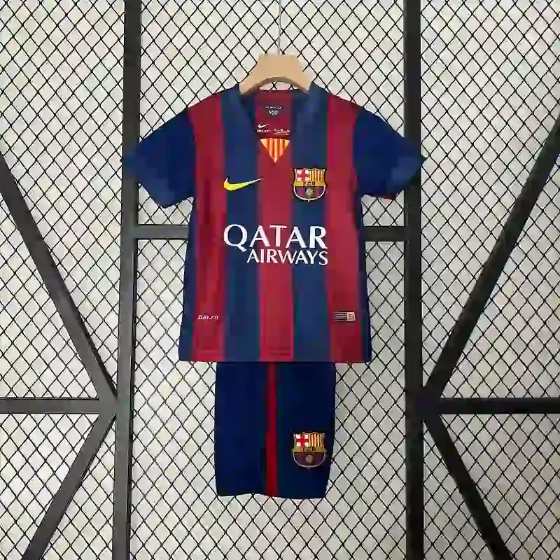 2014-2015 Kids Barcelona Jersey retro kit