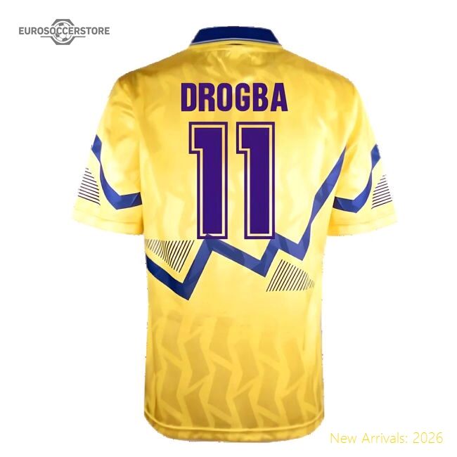 Premium Chelsea 1990 Third Football Shirt (drogba 11) - Premium