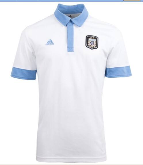 2013 Argentina White Polo T-Shirt - Official Replica 4331