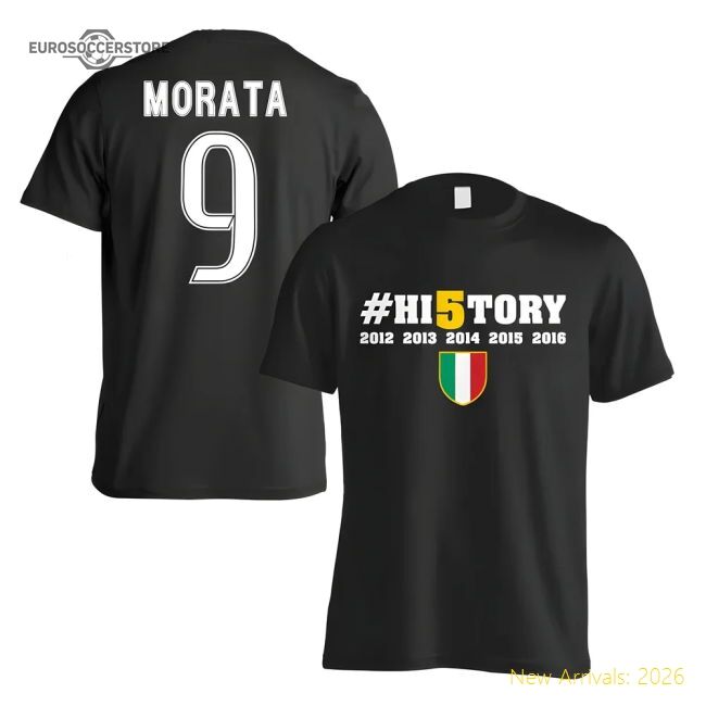 Old Lady History Winners Casual Tee (morata 9) - Black - Affordable