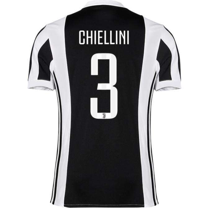 Juventus Home 201718 Chiellini 3 Soccer Jersey Shirt - Official
