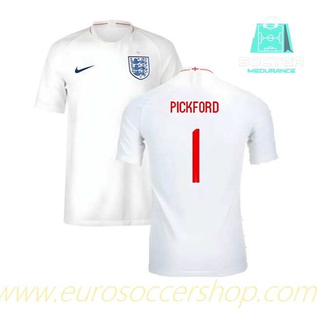 2018-2019 Three Lions High Quality Home Football Shirt (Pickford 1)