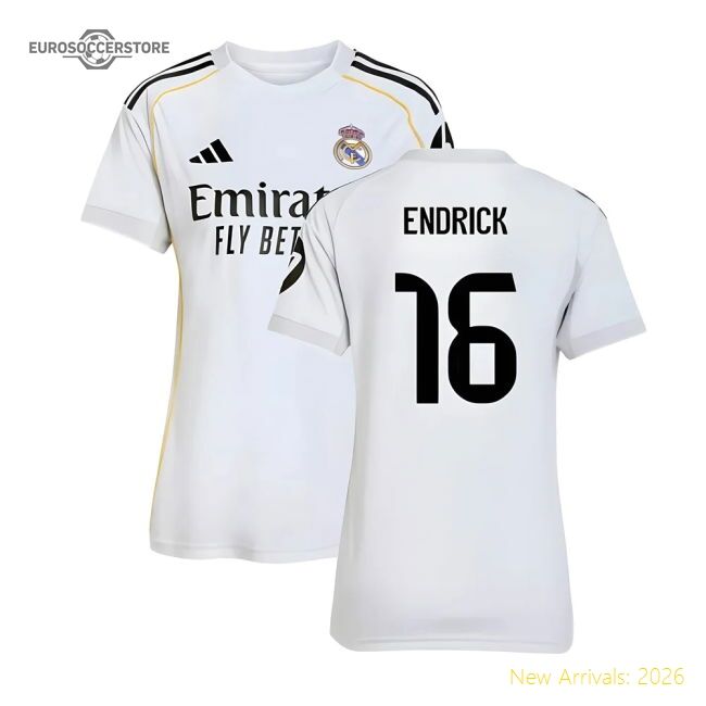 2025-2026 Real Madrid Main Jersey (womens) (endrick 16)