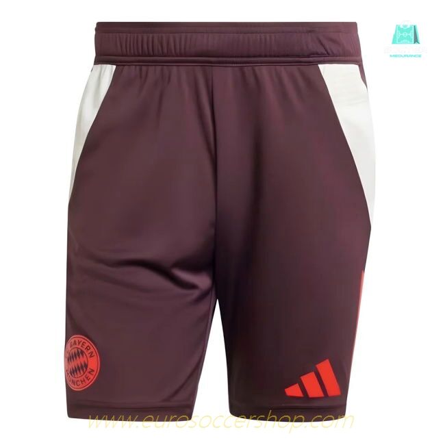 2024-2025 Bayern Munich Training Shorts (Shadow Maroon)